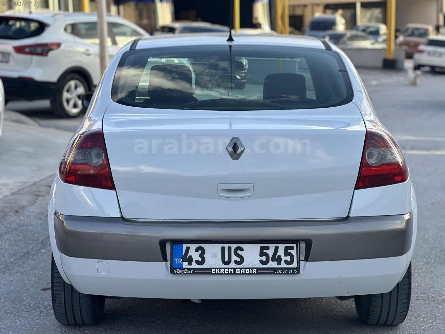Galeriden Renault Megane 1.6 Dynamique 2004 Model Kütahya 255.000 km Beyaz 4
