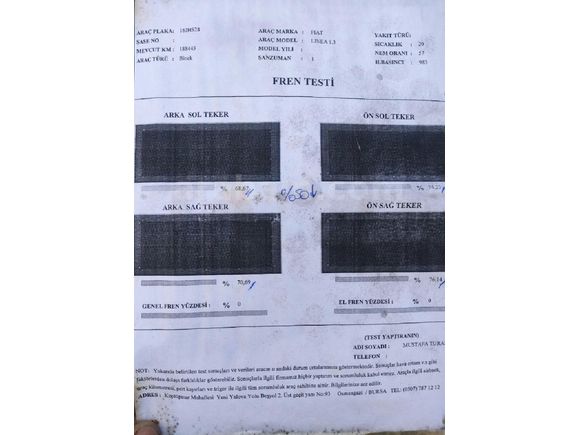 2011 LİNEA TAVAN, KAPUT ORJİNAL, TAKSİ ÇIKMASI DEĞİL, 320BİN