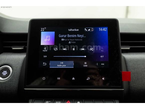 RENAULT/CLİO/OTOMATİK/HATASIZ/BOYASIZ/ Ş.TAKİP/GERİ GÖRÜŞ/GP