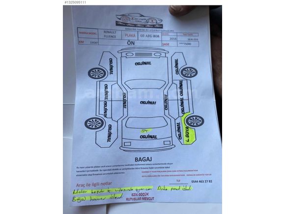 SEVİLEN AUTO RENAULT FLUENCE TOUCH HASARSIZ
