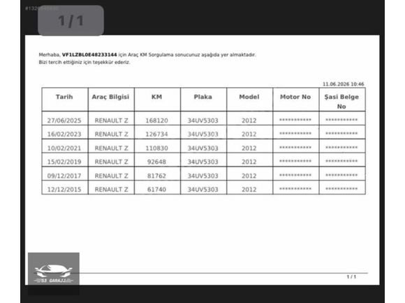 HATASIZ 2013 ÇIKIŞLI 1.5 DCİ 110 LUK OTOMATİK TOUCH