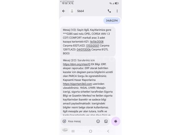 YORULMAMIŞ TEMİZ DÜZGÜN ARAÇ