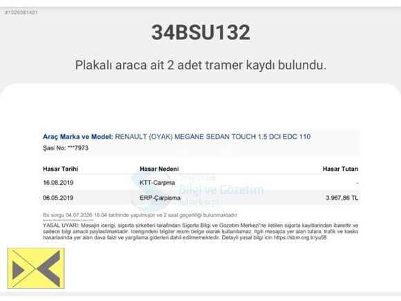 DEZCAR'dan 2017 megan dizel otomatik