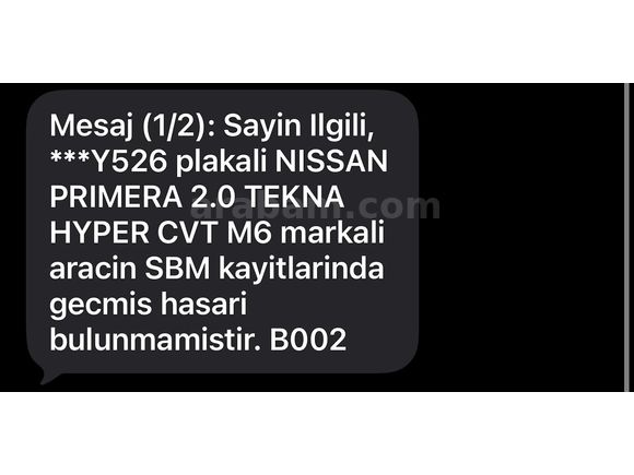 Sahibinden Nissan Primera 2.0 Tekna 2004 Model 