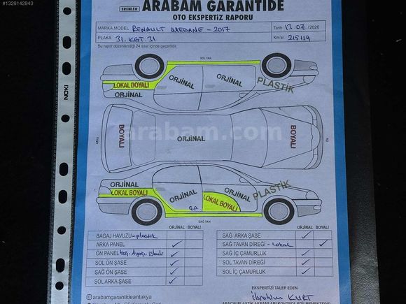 MEGANE 1.5DCI OTOMATİK TOUCH 215binKM