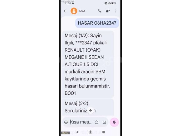 2006 RENAULT MEGANE 1.5 DİZEL - KLİMALI - MASRAFSIZ