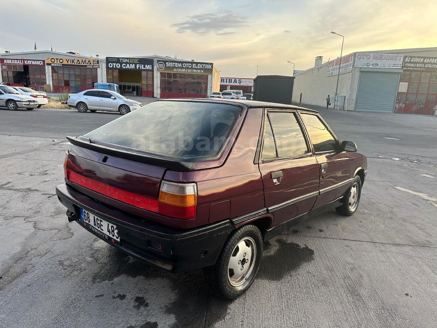 Sahibinden Renault R 11 Flash 1993 Model Aksaray 60.000 km Bordo 6
