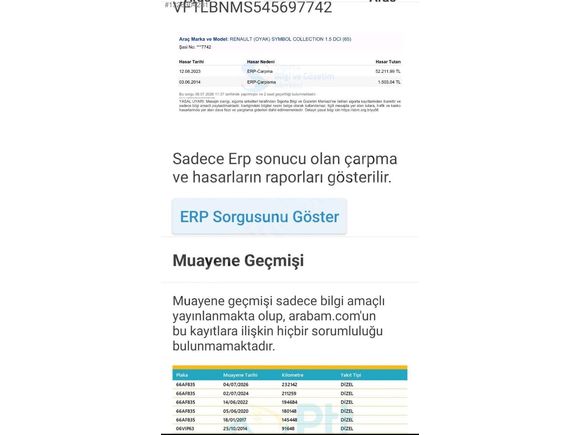 2011 RENAULT SEMBOL 1.5 EXPRESİON