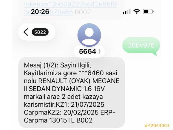 2004 MODEL 145 BİN KM DE BENZİNLİ MEGANE 2 CAM GİBİ...