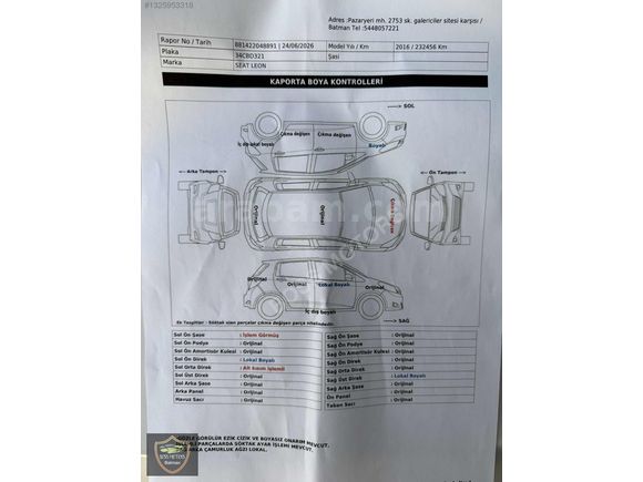 BOSS MOTORS 2016 LEON 1.6 TDİ STYLE DSG CAM TAVAN + LED FAR