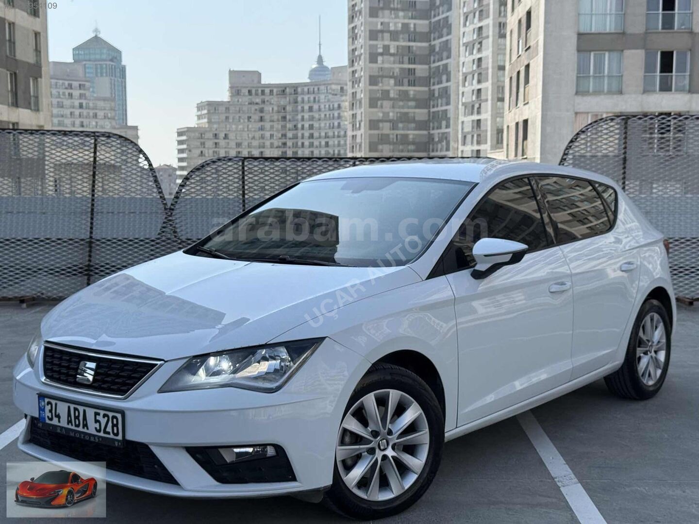 Galeriden Seat Leon 1.6 TDI Style 2017 Model İstanbul 155.000 km Beyaz 2