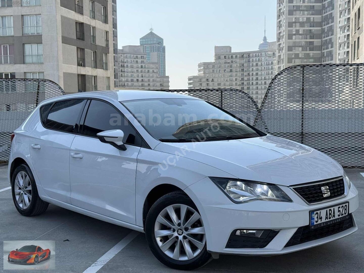 Galeriden Seat Leon 1.6 TDI Style 2017 Model İstanbul 155.000 km Beyaz 1