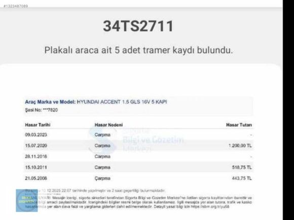 SENOZ OTODAN ACCENT GLS OTM VİTES LPG Lİ