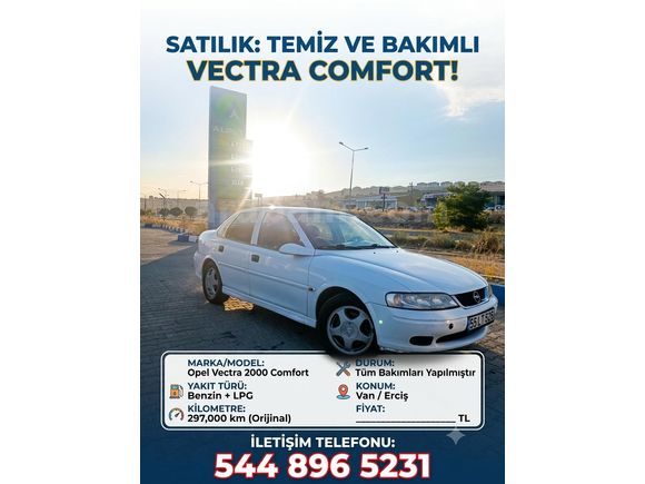 Sahibinden Opel Vectra 1.6 Comfort 2000 Model