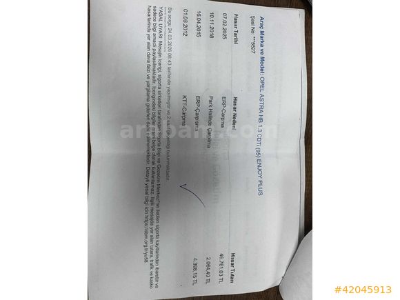 2012 ASTRA 1.3 6 İLERİ KREDİ KARTINA 12 TAKSİT