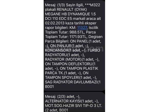 Sahibinden Değişensiz Temiz Renault Megane 1.5 dCi Dynamique 2012 Model 