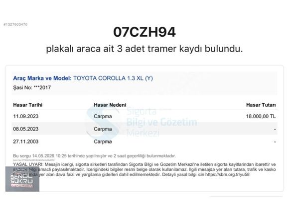 94 TOYOTACOROLLA 1.3 XL