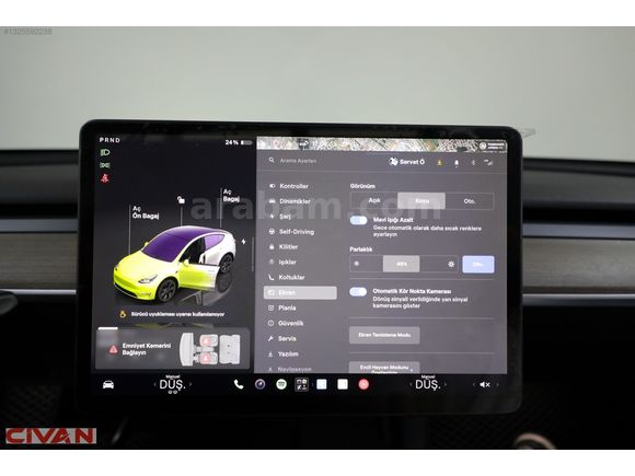CİVAN 2024 TESLA MODEL Y RWD 218 HP-CAM TAVAN-ISITMA