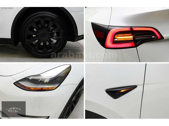 ROYAL GARAGE'DAN TESLA-LONG RANGE-İÇİ BEYAZ-20 JANT-HATASIZ