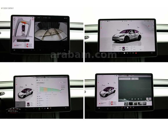 ROYAL GARAGE'DAN TESLA-LONG RANGE-İÇİ BEYAZ-20 JANT-HATASIZ