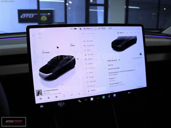 2025 TESLA MODEL Y JUNIPER PREMIUM OTOPILOT SOĞUTMA CAM TAVAN