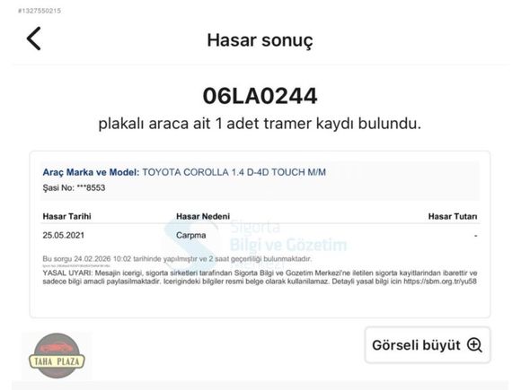 2017 Corolla 1.4 D-4D Touch 90 Hp Led+Geri Görüş ~Taha Plaza~