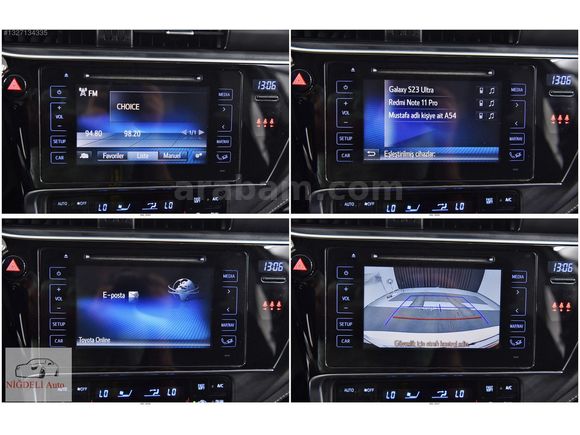 2016 COROLLA 1.4 TOUCH FULL+FUL EMİN EVİM+FUZUL EV ANLAŞMALI