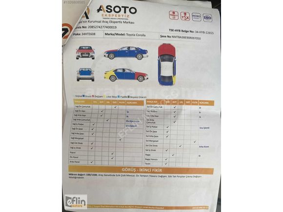 TOYOTA COROLLA 2023 MODEL 1.5 DREAM EFLİN MOTORS