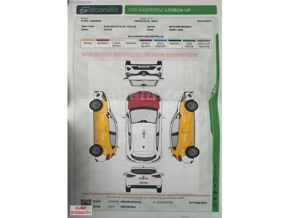 KURU DAN 2008 AURİS D 4D OTOMATİK