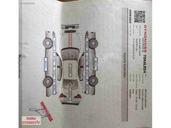 KURU DAN 2008 AURİS D 4D OTOMATİK