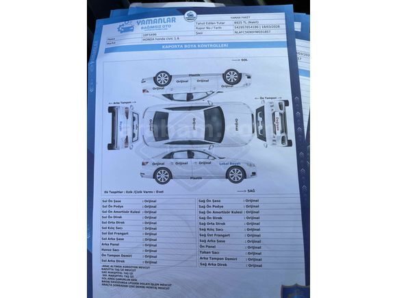 Sahibinden Honda Civic 1.6i VTEC Eco Executive 2018 Model 