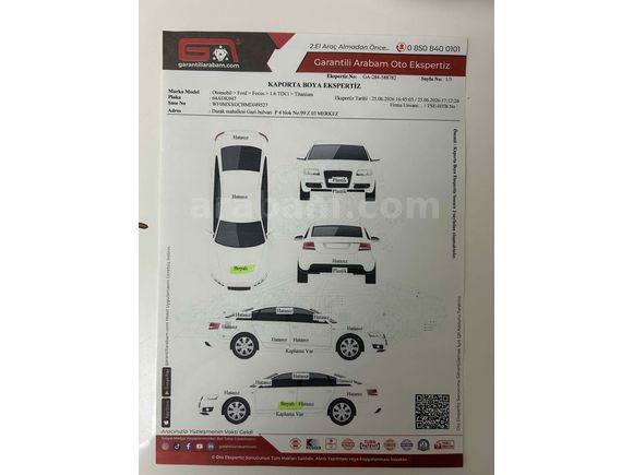  Focus Bakımlı değişensiz 1.6 TDCi Titanium  