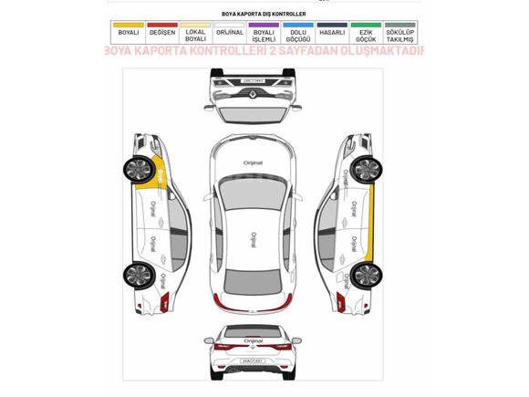 Sahibinden Renault Megane 1.5 dCi Touch  2017 Model Gri (titanyum)