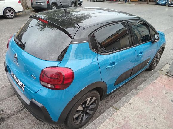 Sahibinden Citroen C3 1.2 PureTech Shine 2020 Model  120 km Mavi