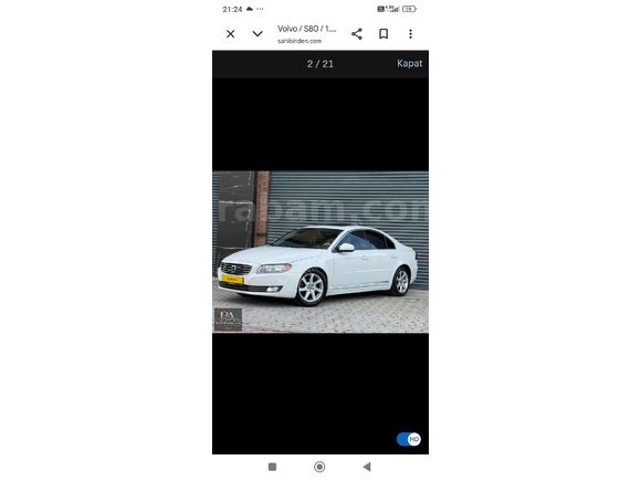 Sahibinden Volvo S80 1.6 D2 pawersift 2014 Model