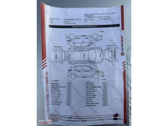 ARS OTOMOTİV DEN 2012 MODEL CHEVROLET CRUZE SONRUF LU