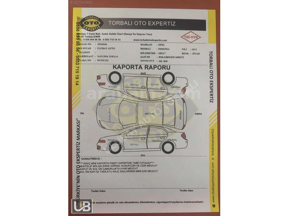 2012 İNSİGNİA 1.4 TURBO 192 BİN KM-DEĞİŞENSİZ-KURUŞ MASRAFSIZ