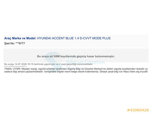 BEKTAŞ OTOMOTİV-2016-ACCENT BLUE-BENZİN-LPG-MODE PLUS-İLK SAHİBİ