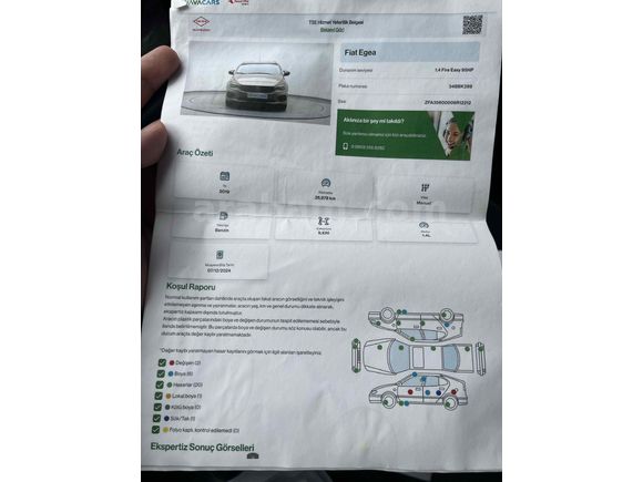 Sahibinden Fiat Egea 1.4 Fire Easy 2019 Model 