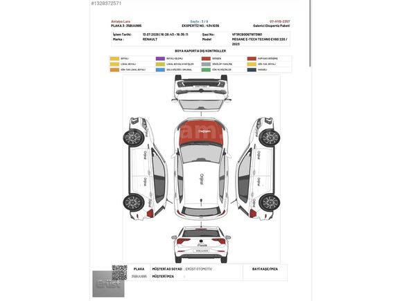 2023 RENAULT MEGANE E-TECH İCONİC EV60 GARANTİLİ