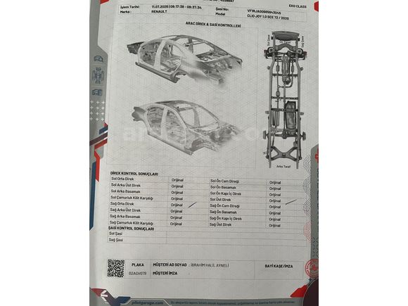 Hatasız Boyasız Clio 1.0 TCe Touch 2020 Model