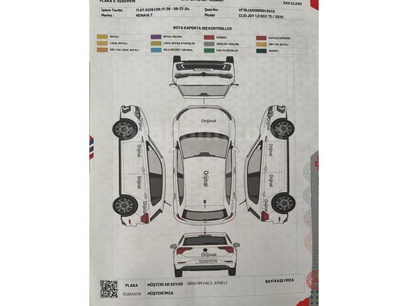 Hatasız Boyasız Clio 1.0 TCe Touch 2020 Model
