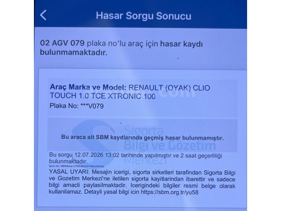 Hatasız Boyasız Clio 1.0 TCe Touch 2020 Model