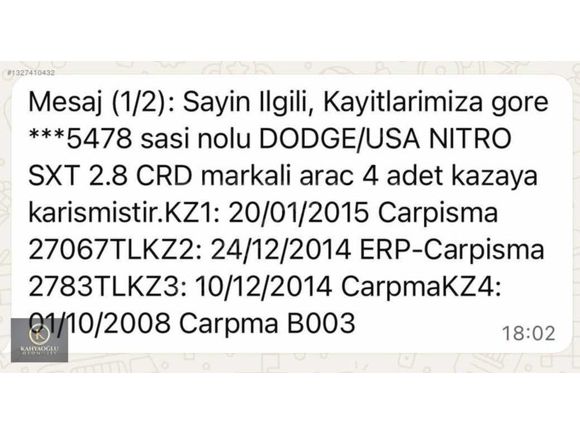 ## KAHYAOĞLU ## DÜŞÜK KM # KAZASIZ # AMERİKAN TANKI#DODGE NİTRO