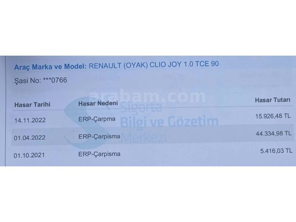 Sahibinden Renault Clio 1.0 TCe Touch 2021 Model 