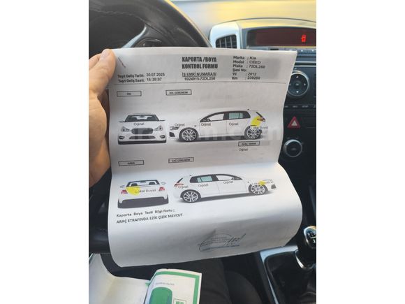 Sahibinden Kia Ceed 1.6 CRDi Motion 2012 Model