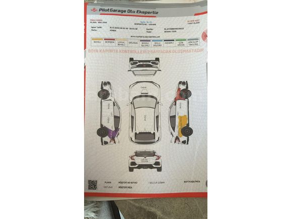 Galeriden Honda Civic 1.6i VTEC Executive 2018 Model Çorum