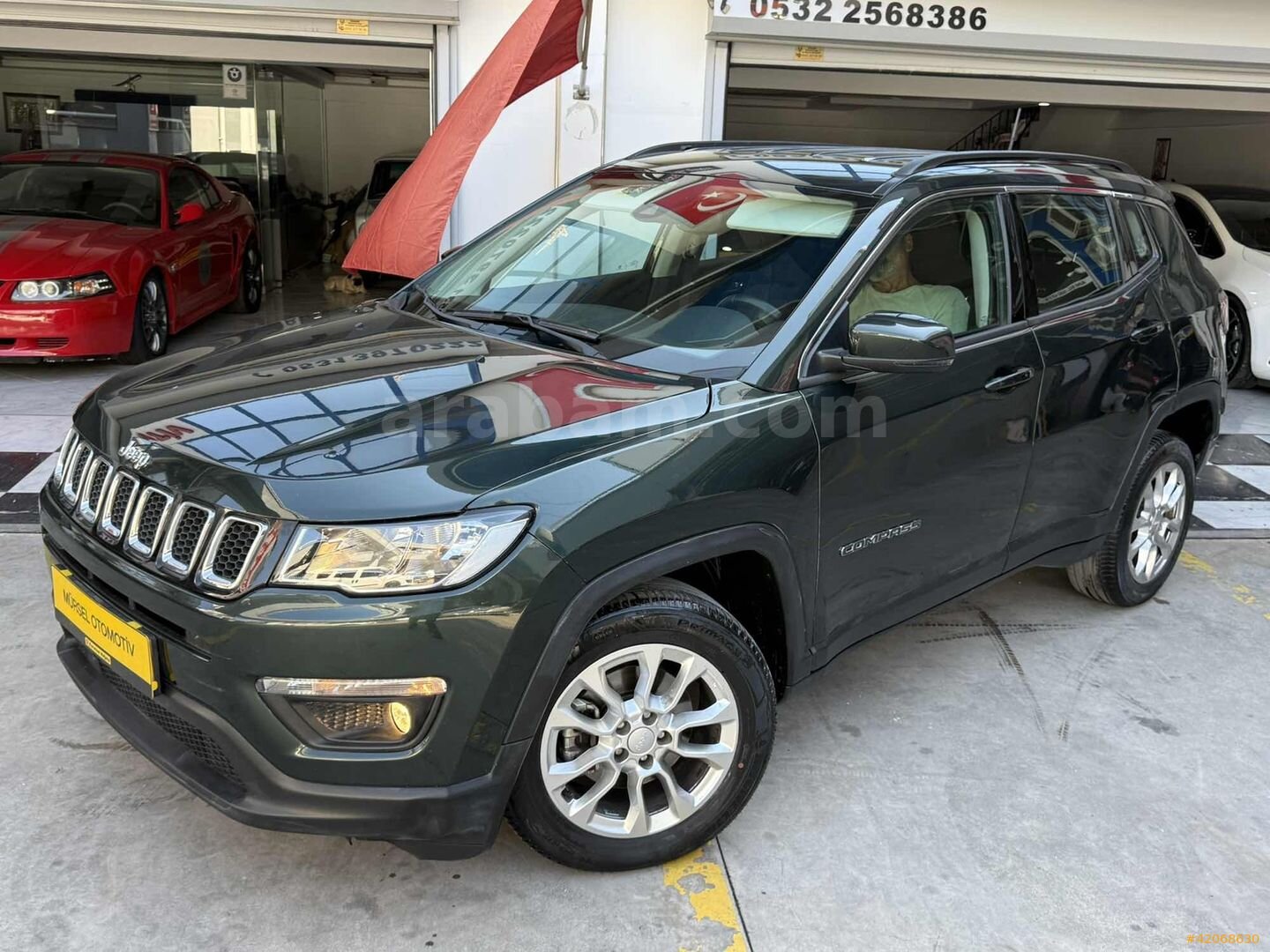 Galeriden Jeep Compass 1.3 GSE Longitude 2020 Model İzmir 34.000 km Yeşil 3
