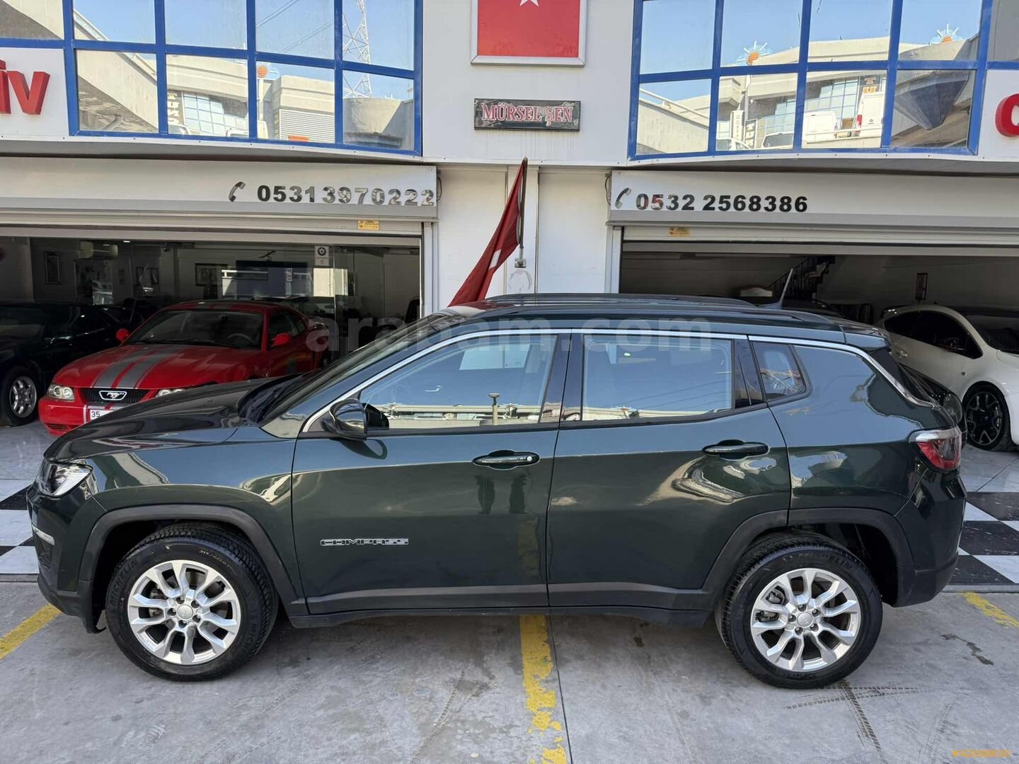 Galeriden Jeep Compass 1.3 GSE Longitude 2020 Model İzmir 34.000 km Yeşil 1