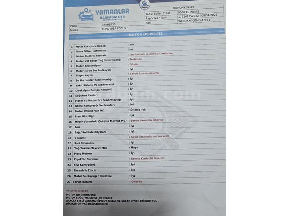 Sahibinden Ford Focus 1.6 Ti-VCT Trend X 2013 Model
